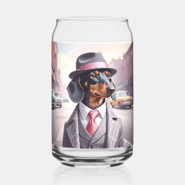 Vintage Gangster-Dackel Dosenglas