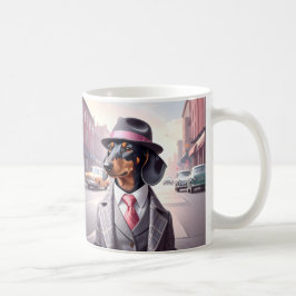 Vintage Gangster-Dackel Kaffeetasse