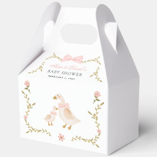 Vintage-Gans-Blumen-Babyparty-Geschenkboxen Geschenkschachtel