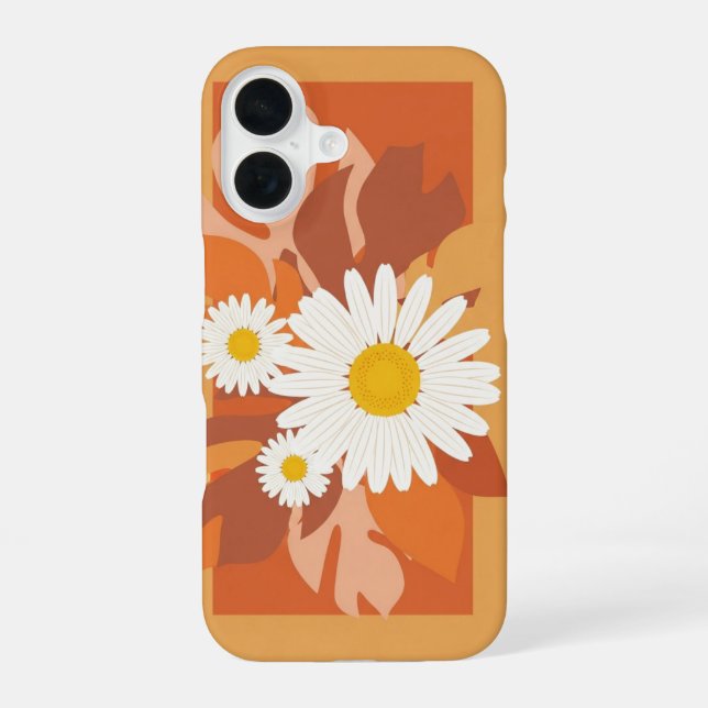 Vintage Gänseblümchen auf Block iPhone 16 Hülle (Rückseite)