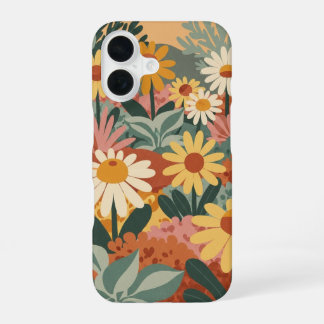Vintage-Gänseblümchen-Garten iPhone 16 Hülle