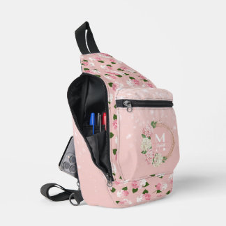 Vintage Garden Blossoms Crossbody Bag