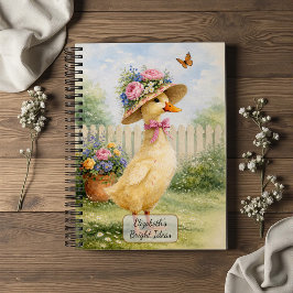 Vintage Garden Duck Notizbuch