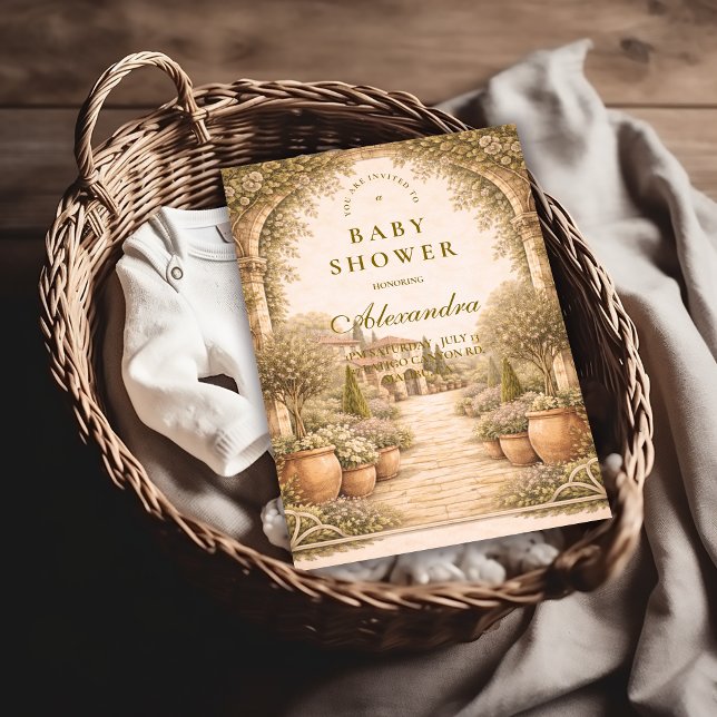 Vintage Garden Florals Baby Shower Einladung (Von Creator hochgeladen)