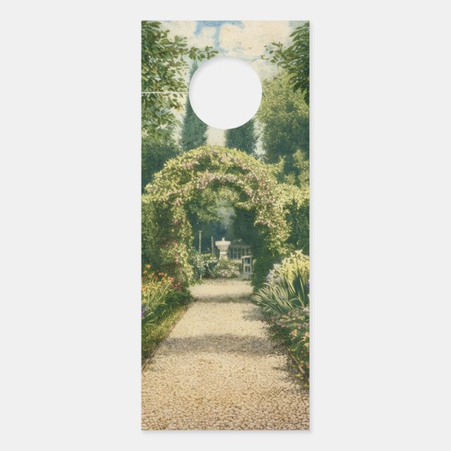 Vintage Garden Pathway  Türanhänger (Vorderseite)
