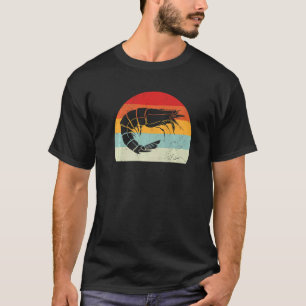 Vintage Garnelen Flusskrebs Fan Crustaceen Fanatik T-Shirt