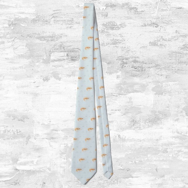 Vintage Garnelenanatomie, Meerestiere Krawatte (Von Creator hochgeladen)