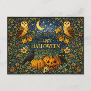 Vintage-Garten Arts and Crafts Halloween Feiertagspostkarte