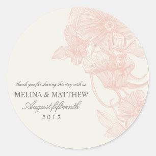 VINTAGE GARTEN BELIEBTE LABELS RUNDER AUFKLEBER