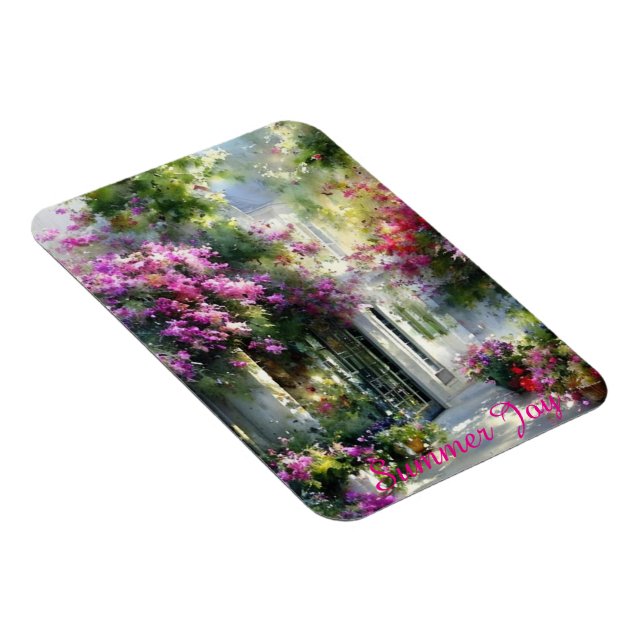 Vintage-Garten Botanischer Flexibler Fotomagnet Magnet (Rechte Seite)