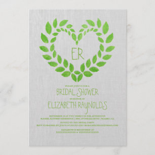 Vintage Garten-Brautparty-Einladungen Einladung