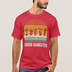 Vintage-Garten-Gangster-Gartenshirt für den Garten T-Shirt