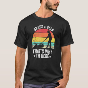 Vintage Gartenlandschaft Grasmähen und Bienen T-Shirt