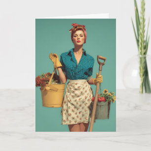Vintage-Gartenstil Selbstvertrauen Karte