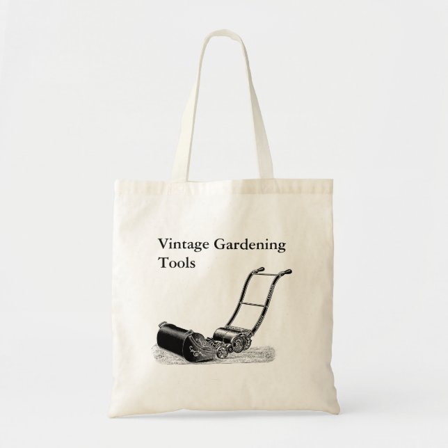 Vintage Gartenwerkzeuge, individuell anpassbar Tot Tragetasche (Vorne)