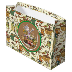 Vintage Gärtner Große Geschenktüte