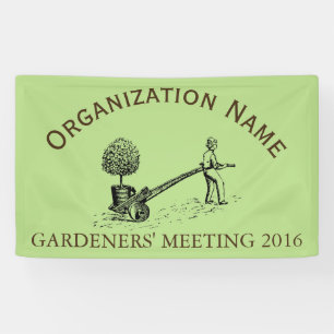 Vintage Gärtner - Treffen individuell anpassbarer Banner