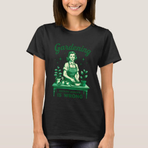 Vintage-Gärtnerei, weil Mord falsch ist Pflanzen T-Shirt