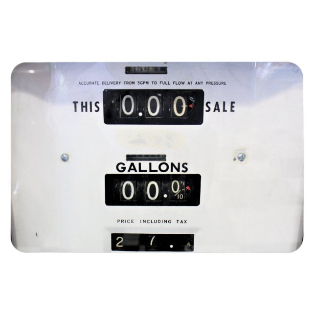 Vintage Gasdruckpumpe Magnet (Horizontal)