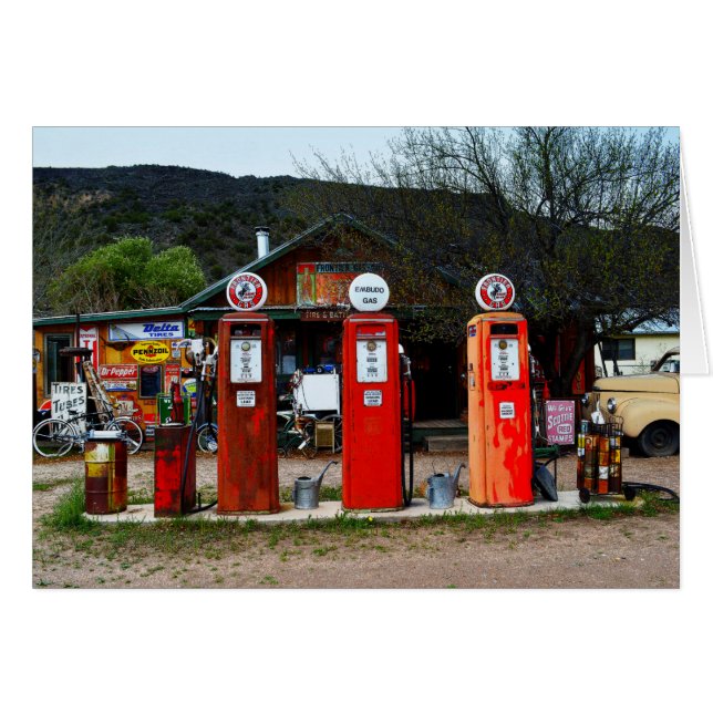 Vintage Gaspumpen in New Mexico (Vorderseite (Horizontal))