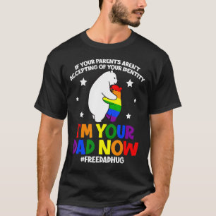 Vintage Gay Lesbisch Kostenlose Papa Umarmungen Re T-Shirt