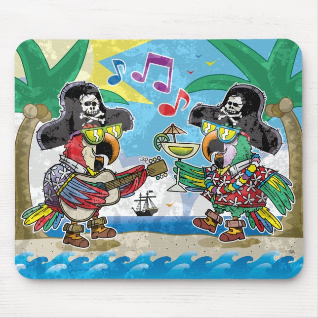 Vintage, gealterte, bunte mousepad (Vorne)