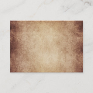 Vintage gealterte Pergamentpapier-Schablone leer Visitenkarte