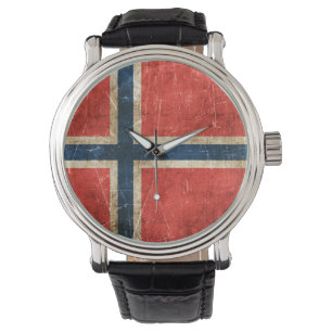 Vintage gealterte und verkratzte Flagge von Armbanduhr
