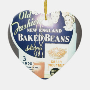 Vintage gebackene Bohnen Keramikornament