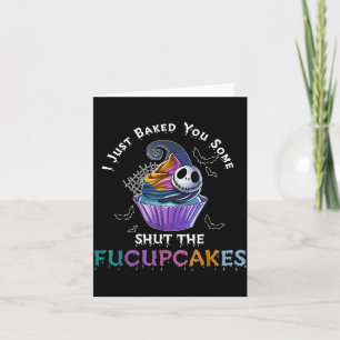 Vintage Gebackene Einige Shut The Fucupcakes Katze Karte
