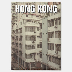 Vintage Gebäude für Hongkong-Apartments Magnet