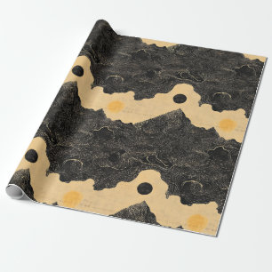 Vintage-Gebirgs-Wolken-Landschaft (4) Geschenkpapier