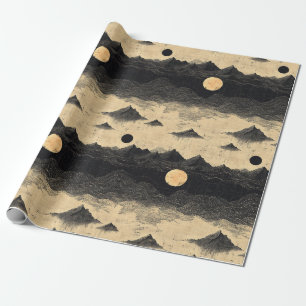 Vintage-Gebirgs-Wolken-Landschaft (9) Geschenkpapier