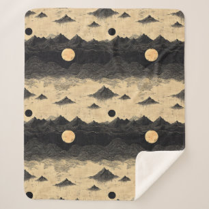 Vintage-Gebirgs-Wolken-Landschaft (9) Sherpadecke