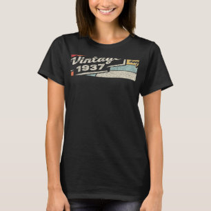 Vintage Geboren 1937 85. Geburtstag 85 Jahre Alt 1 T-Shirt