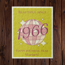 Vintage, geboren 1966, 59. 60. Geburtstag