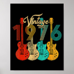 Vintage Geboren 1976 50. Geburtstag 50 Jahre alt G Poster