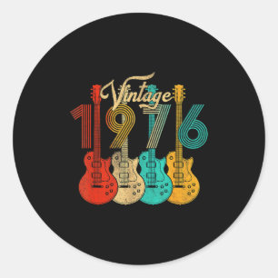 Vintage Geboren 1976 50. Geburtstag 50 Jahre alt G Runder Aufkleber