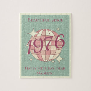 Vintage, geboren 1976, 50. Geburtstag Puzzle