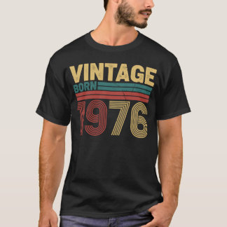 Vintage Geboren 1976 Zeitlos Retro Geburtstagsdesi T-Shirt