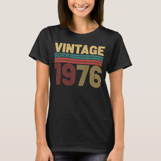 Vintage Geboren 1976 Zeitloses Retro Geburtstagsde T-Shirt