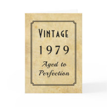 Vintage Geboren 1979 oder jedes andere Jahr Name A