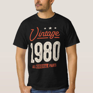 Vintage Geboren 1980 - 42. Geburtstag Retro Klassi T-Shirt