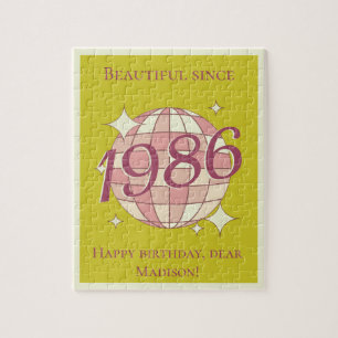 Vintage, geboren 1986, 40. Geburtstag Puzzle