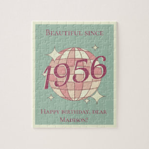 Vintage Geburt 1956 70. Geburtstagsgeschenk Jigsaw Puzzle