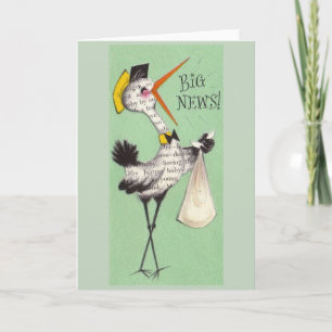 Vintage Geburtsankündigung Ankündigung