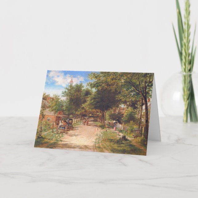 Vintage Geburtskarte Karte (Vorderseite)