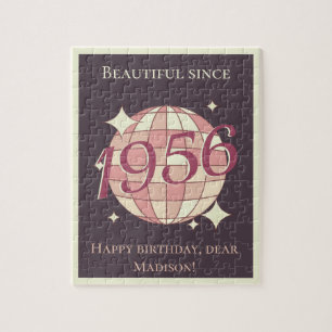 Vintage Geburtstag 1956 70. Geburtstagsgeschenk Puzzle