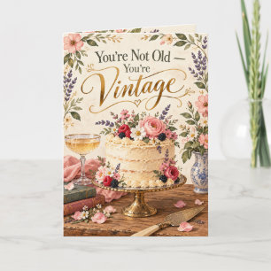 Vintage Geburtstag Karte