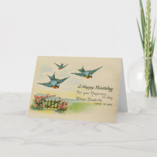 Vintage Geburtstags-Karte Karte